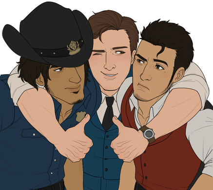 "Get along, you two!"